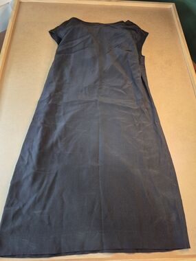 Cynthia Rowley Black Cap-Sleeve Midi Shift Dress